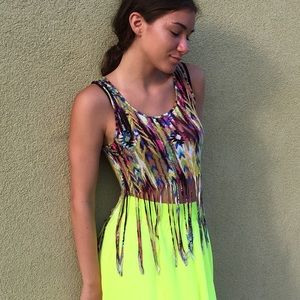 Colorful Crop Top with Strings